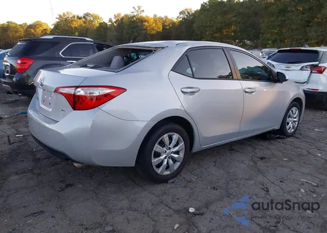 2015 Toyota Corolla Le z USA, uszkodzony, nr VIN 2T1BURHE9FC439293